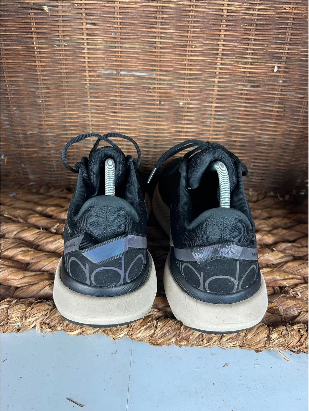 Diadora black running shoes